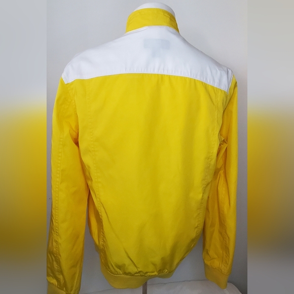 INC InternationalConcept-size M-Jacket for Men-utility jacket yellow/white NWT - Picture 3 of 12